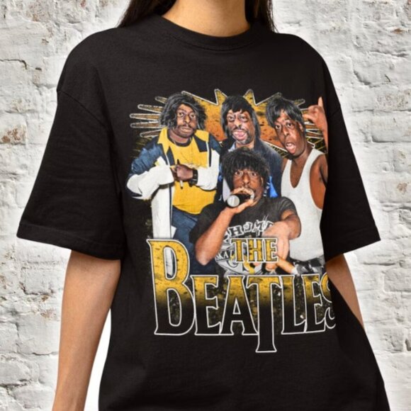 Bettlejuice The Beatles T-Shirt, Lester Green Funny T-shirt, Vintage Bootleg Y2k - Picture 1 of 1